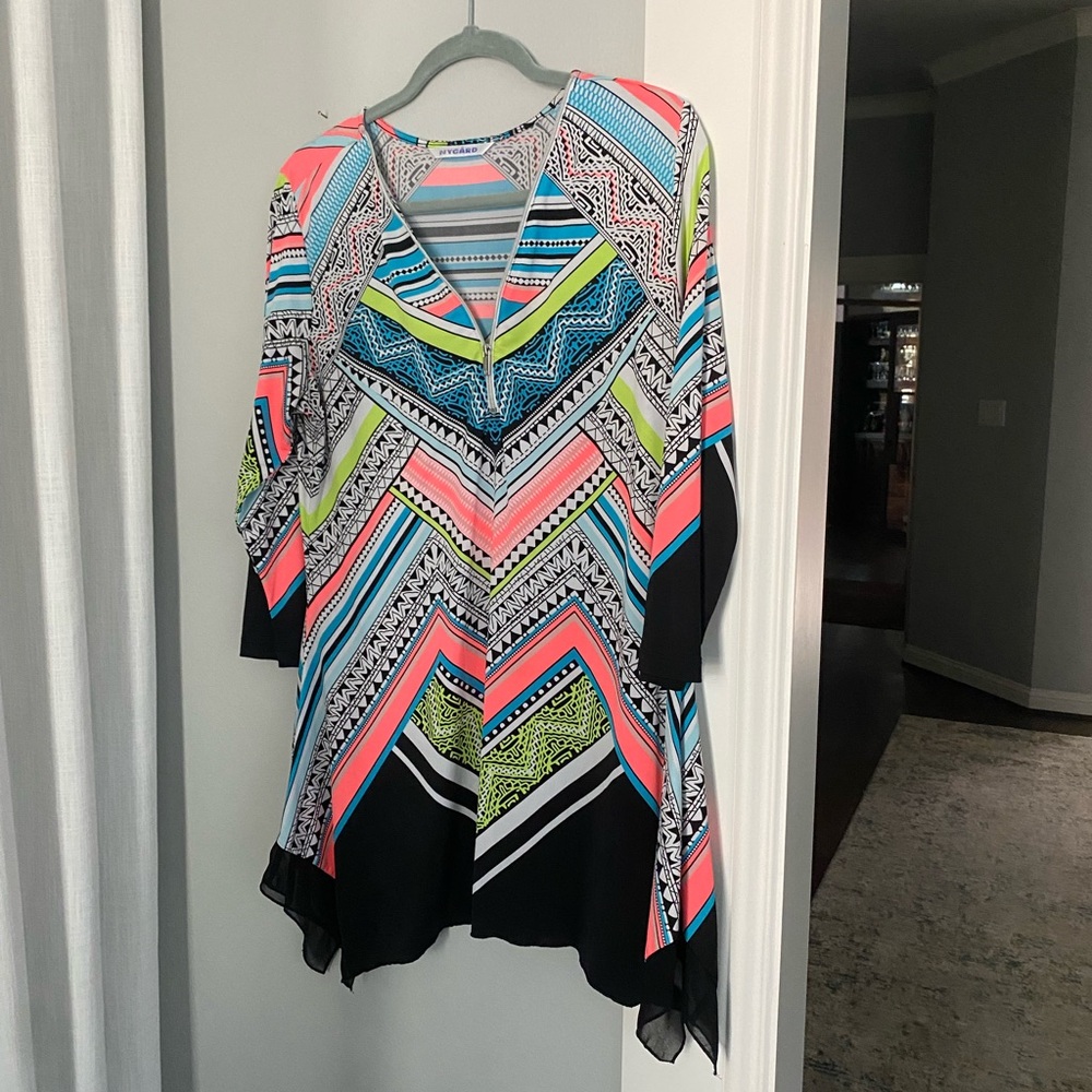 Chic Chevron Women's Tunic Top